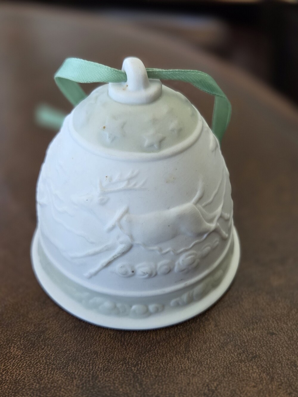 Lladro Spain 1988 Bisque Porcelain Bell Ornament